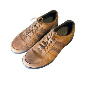 Rockport Brown Leather Mens Sneakers Size 11.5 US
